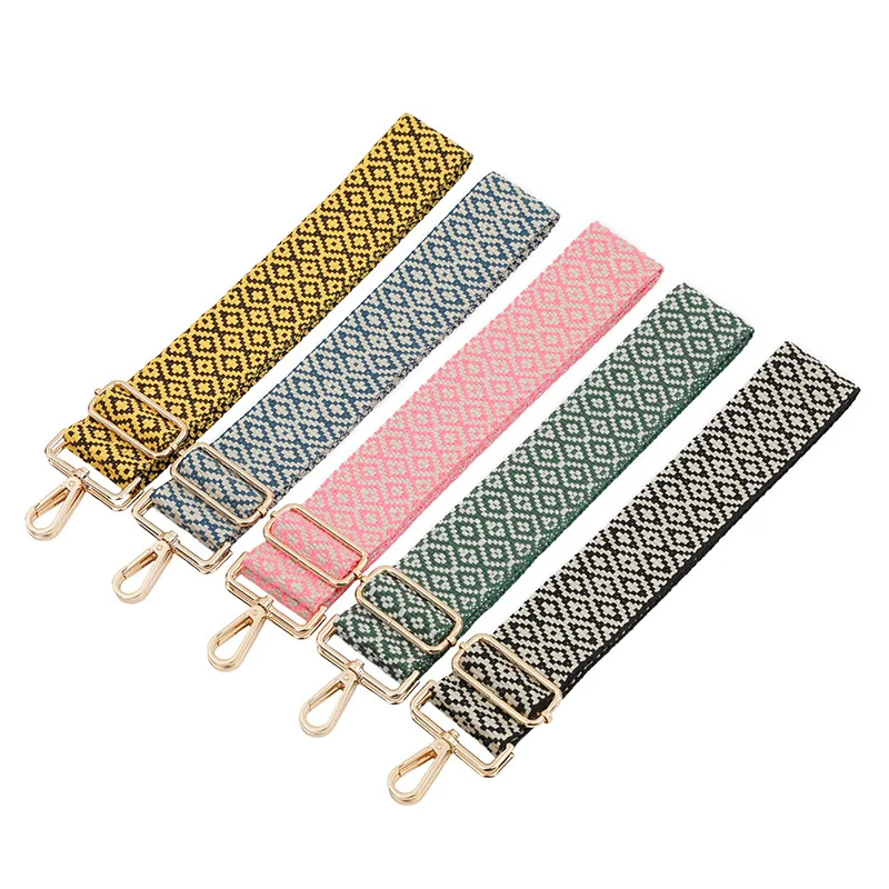 Fashion 5cm Wide Women Men Shoulder Bag Strap Adjustable Replacement Belt Nylon Messenger Purse Crossbody Bag Part Accessories