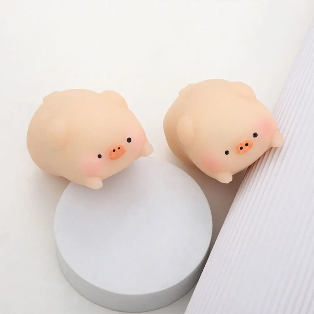 Kawaii мультяшная свинья сенсорная игрушка эластичная игрушка-свинья TPR мягкая