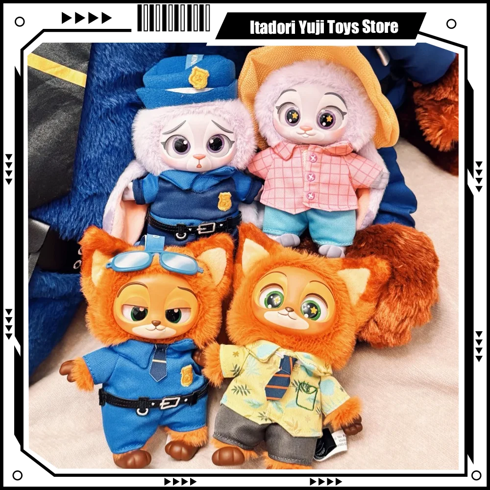 Фото Zootopia слепая коробка Zootopia Nick Judy Growth Journey фигурка плюшевая виниловая кукла Mystery Box аниме фигурка коллекция ModelToy №1