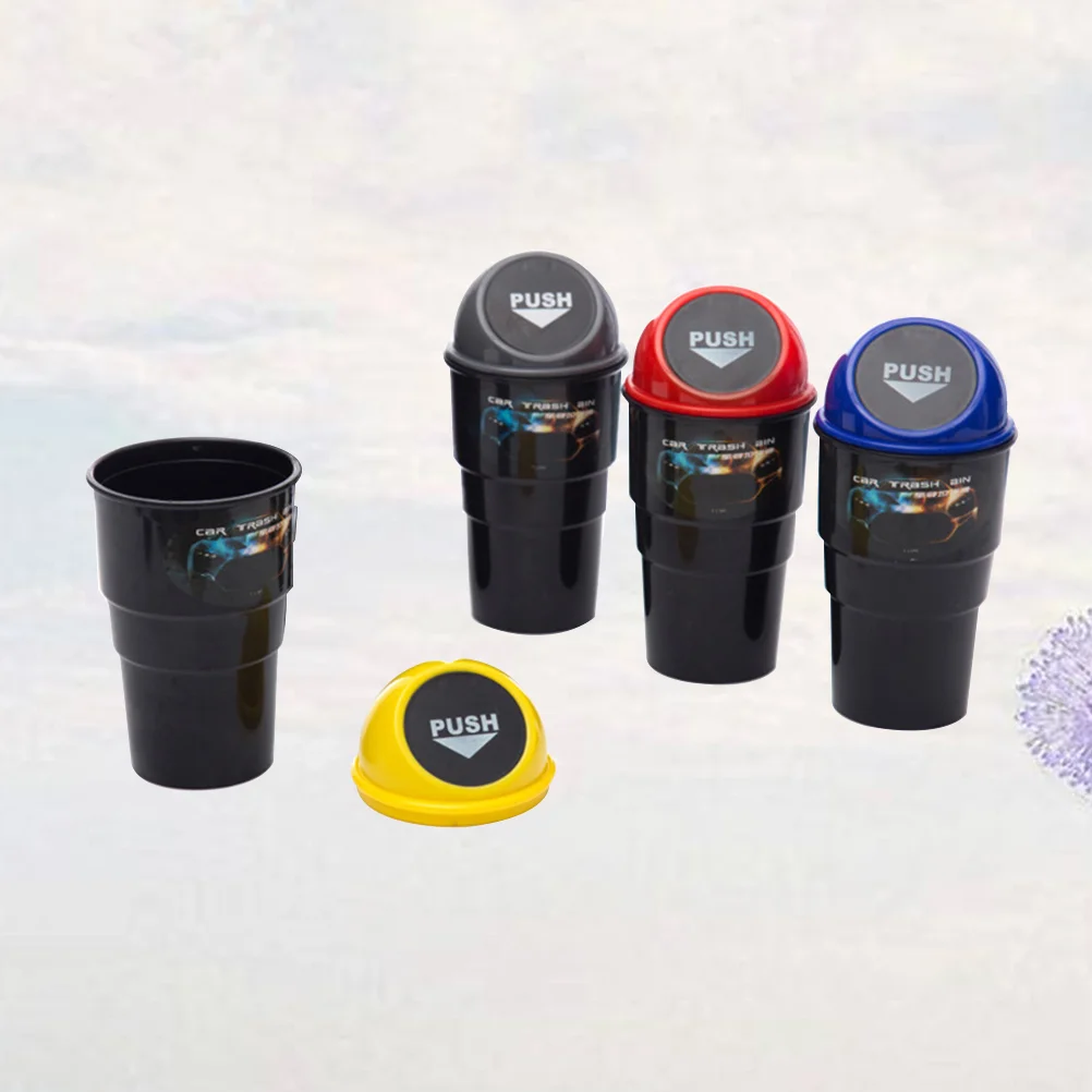 

4pcs Mini Creative Multi-functional Dustbin Trash Bin Trash Can for Car Vehicle