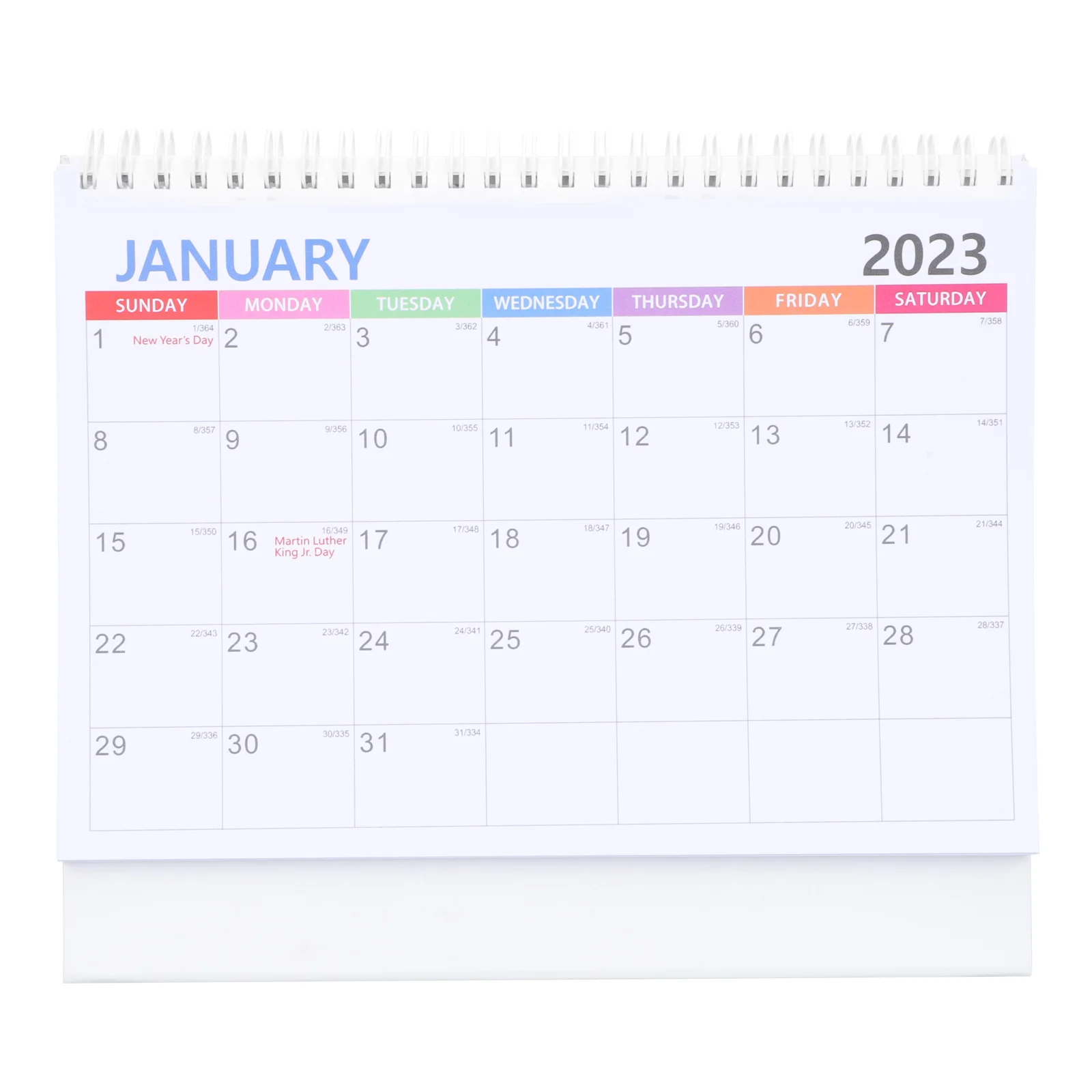 

Calendar 2023 Desk Office Planner Monthly Flip Standing Desktop 2022 Table English Calendars Home Academic Paper Daily Coil