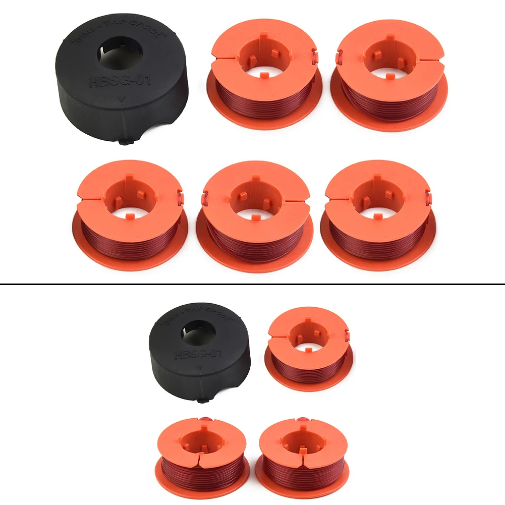 

Spools Cap Kit For BOSCH ART 23 26 30 Combitrim Easytrim Pro-Tap Spool Line F016800175 8m Length Spool 1.6mm Diameter Garden