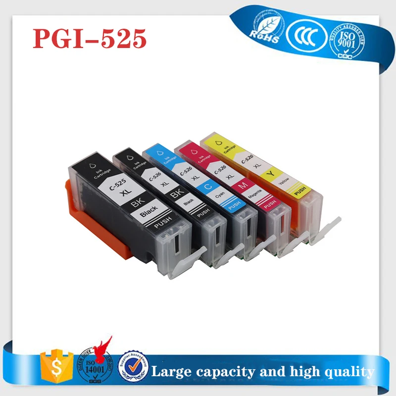 

PGI525 PGI 525 CLI 526 совместимый чернильный картридж для Canon PIXMA IP4850 IP4950 IX6550 MG5150 MG5250 MG5350 MX715 MX885 MX895 и т. д.