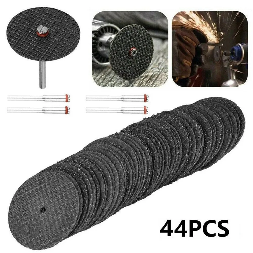 40pcs 32mm Fiberglass Reinforced Resin Cutting Discs Dry/wet Cut-off Wheels With Mandrel Dremel Abrasive Rotary Tool Accessories