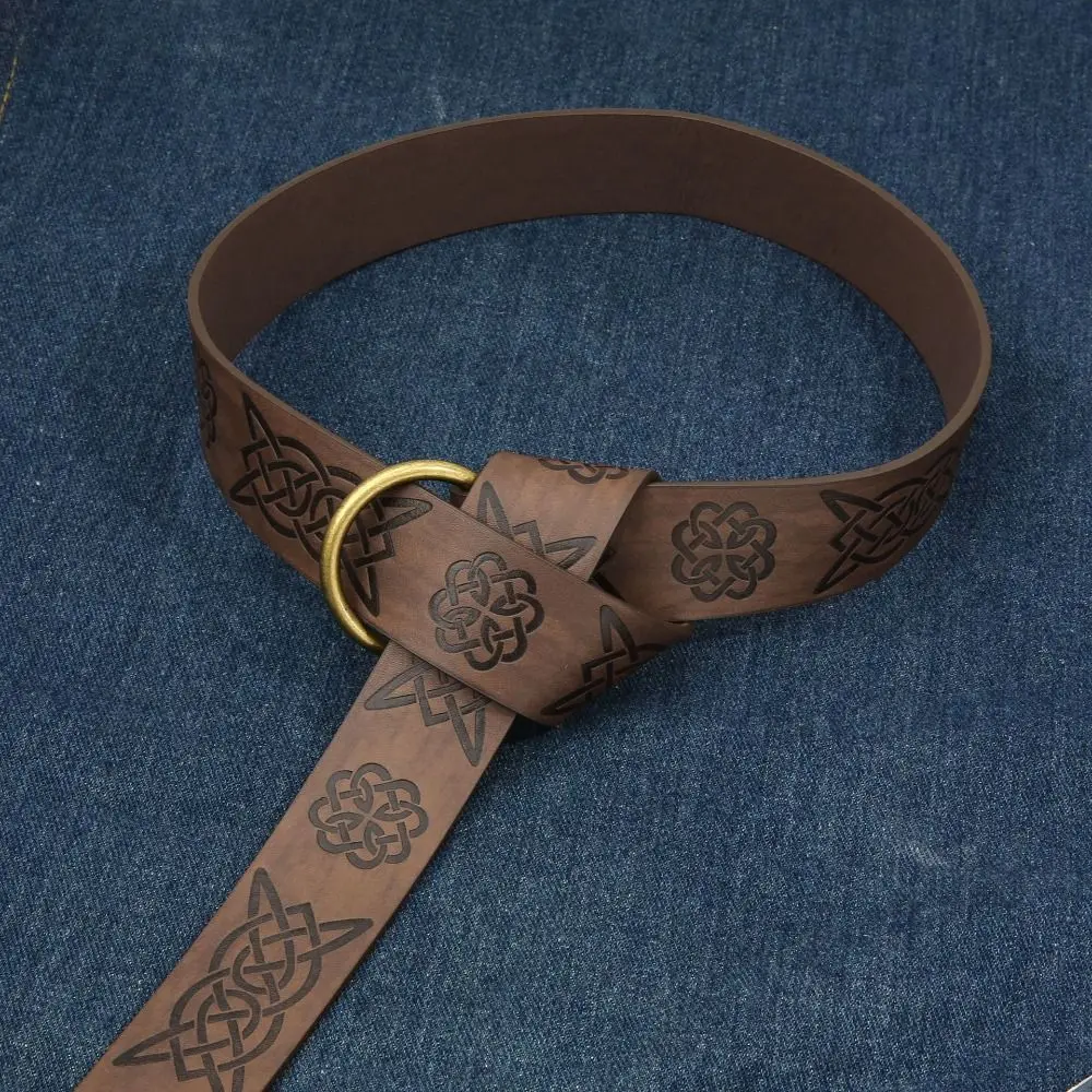 Ретро шнурок викингов средневековый ремень из искусственной кожи винтажная