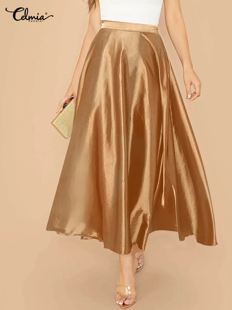 Атласная длинная юбка Atlas