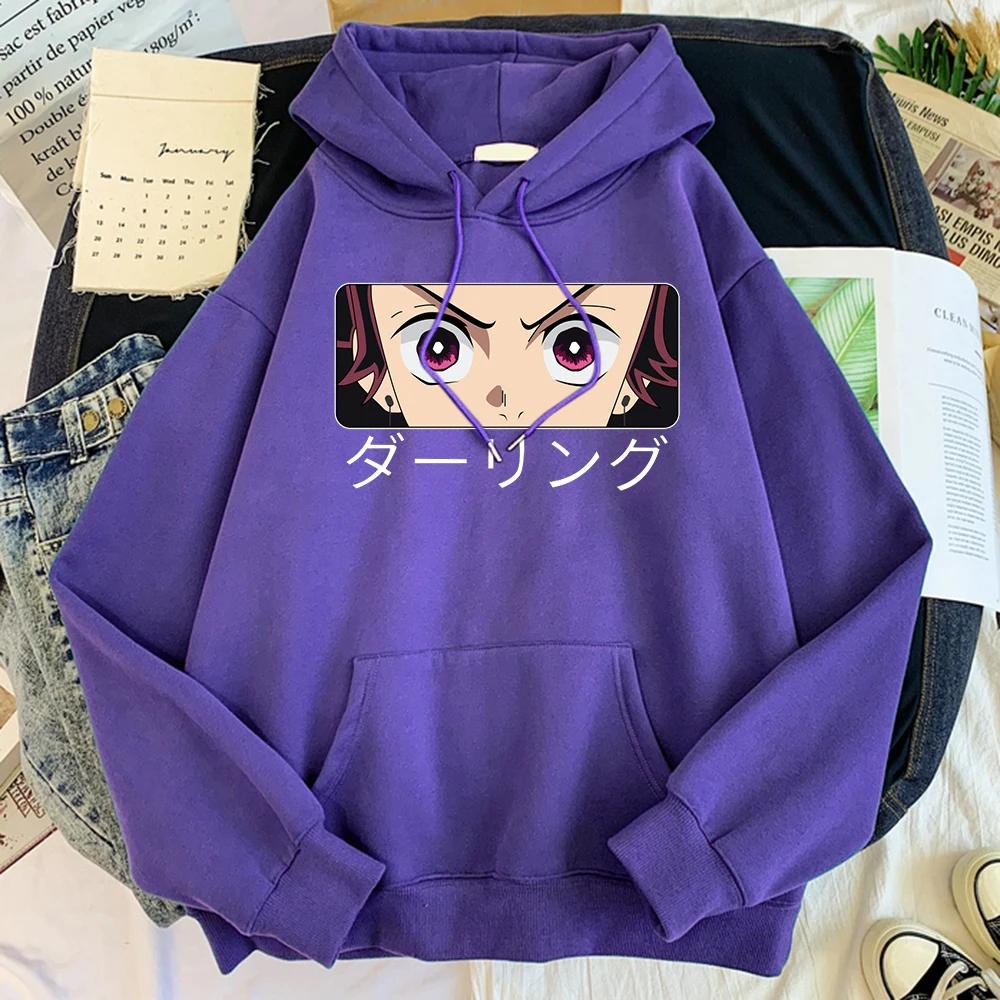 

Mens Hoody Anime Demon Slayer Kamado Tanjirou Printed Hoodies Oversize Soft Harajukua Casual Sweatshirt Males Round Neck Moletom