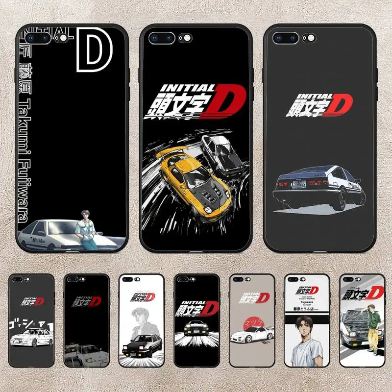 

Initial D Phone Case For Huawei Y5 Y62019 Y52018 Y92019 Luxury Funda Case For 9prime2019