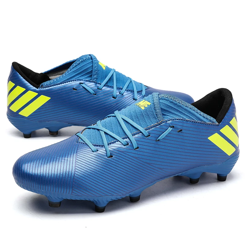 Professional Unisex Soccer Shoes Long Spikes TF Ankle Football Boots Outdoor Grass Cleats Football Shoes