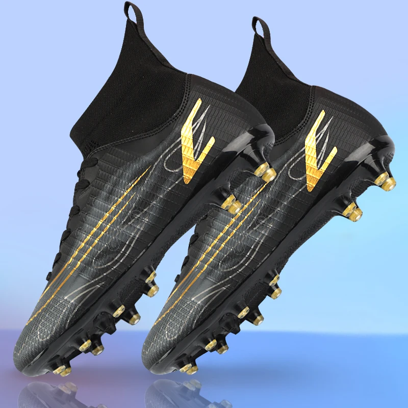 

Football Boots For Men High Quality Soccer Shoes Ag High Ankle Breathable Football Shoes Men Training Sneakers Hot Sale 2023 New