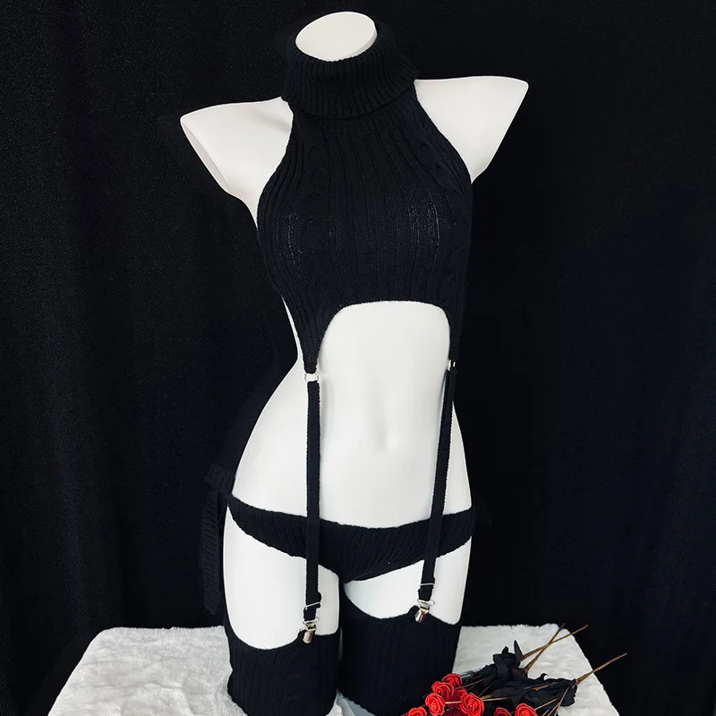 Женский костюм для косплея аниме BOCCHI THE ROCK пикантный черный свитер боди одежда в