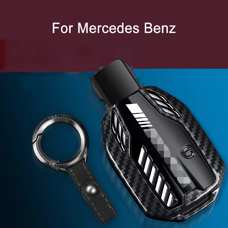 

For Mercedes-Benz CLA180 CLS350 GLB GLA GLE GLC GLK GLS ML250 R320 S400 E-Class C260L E260 Zinc Alloy Car Key Case Cover Shell