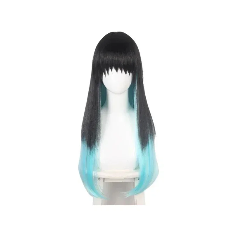 Аниме Demon Slayer Косплей Костюм Tokitou Muichirou Kimetsu No Yaiba Kisatsutai Униформа Парик Одежда для