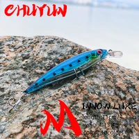 blue fishing lure 110mm fake lure lifelike minnow hard bait productive when trolling camping bionic bait lure accessories pesca