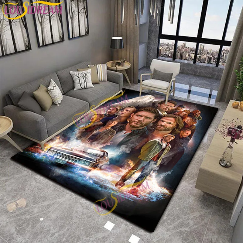 Сверхнатуральный напечатанный коврик Sam Winchester с подсветкой регулируемый