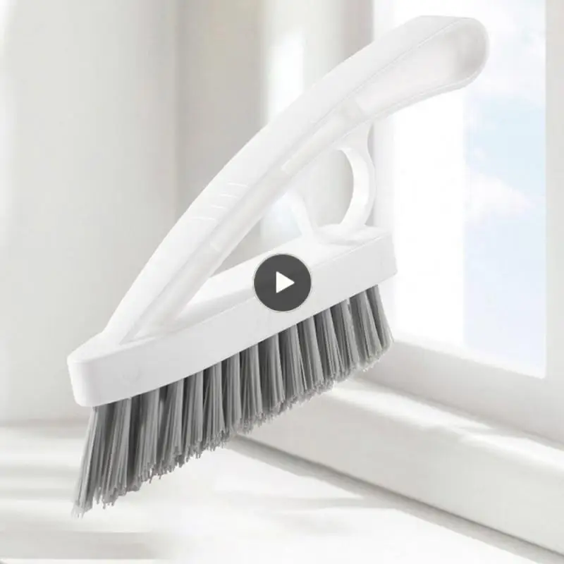 

Cleaning Tools Cleaning Brush Multifunctional Durable Gap Brush White Handle Non Shedding Stiff Brush Bathroom Accessories