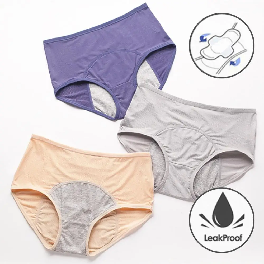 

Women Menstrual Period Panties Leak Proof Feminine Hygiene Period Panties Women Physiological Pants Cotton Menstrual Panties