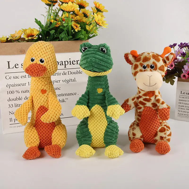 

Pet Sounding Toy Dogs Cats Toy Kawaii Duck Frog Deer Bite Resistant Pet Supplies