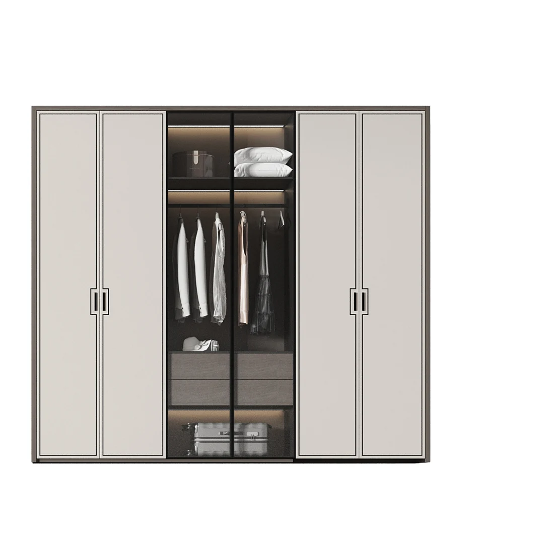 Свободный дизайн зеркальные шкафы для спальни хранения гардероба мебельные
