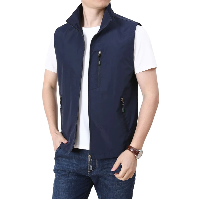 

Quick Dry Breathable Vest Men Spring Summer Outdoor Casual Tactical Vest Large Size M-5XL Thin Mesh Liner Waistcoat Gilet Homme