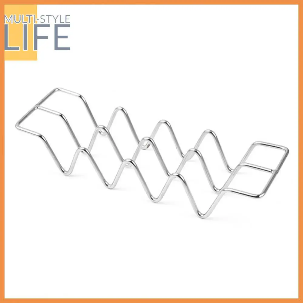 

Home Kitchen Baking Tools 304 Stainless Steel Pancake Rack Mexican Restaurant 1-4 Pizza Display Kitchen Tool Burrito Rack