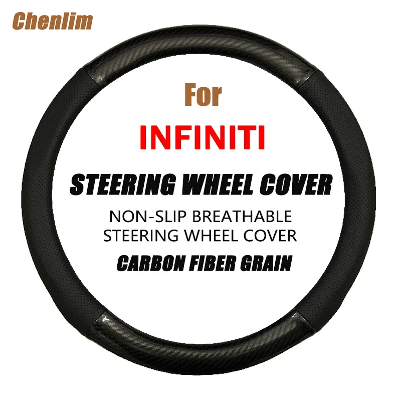 

Breathable PU Leather Thin And Soft Car Steering Wheel Braid Cover Needles Auto Decor Accessories For Infiniti G