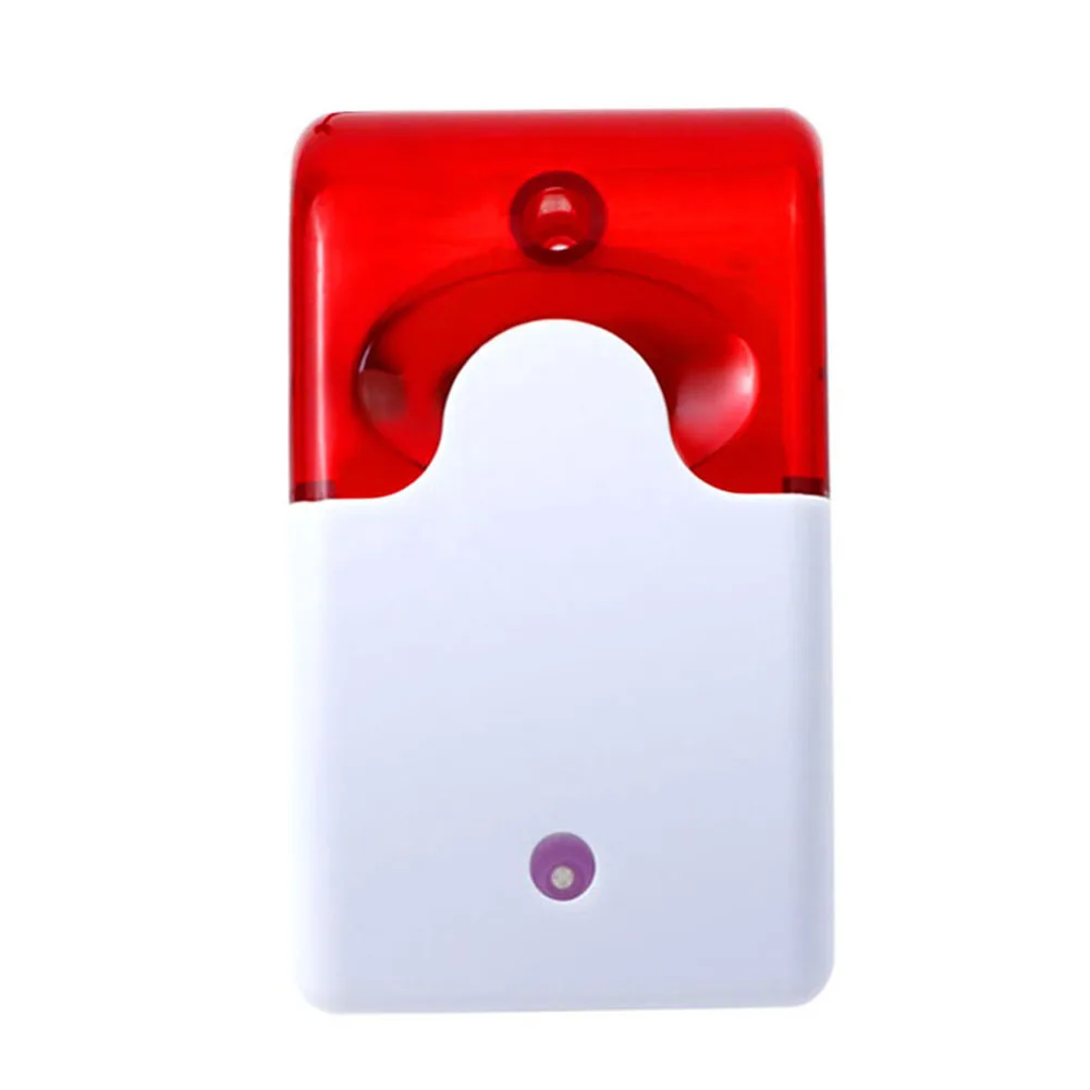 

1 Pc Sound Alarm Strobe Siren Alarm Offices Red Light Siren Security Supplies System Wired Indicator Without Wire