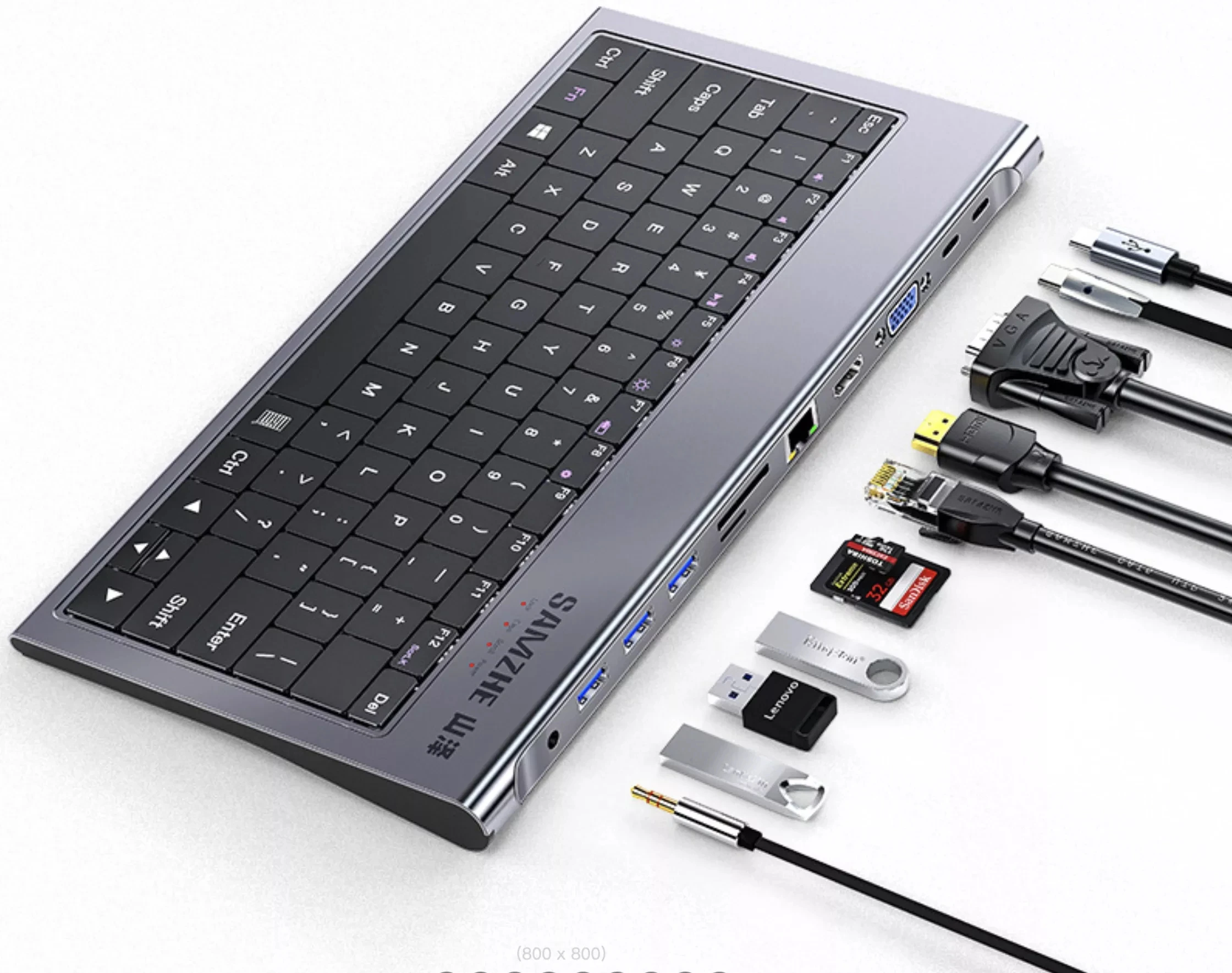 

USB-хаб с интерфейсом USB 3,0, 11 в 1