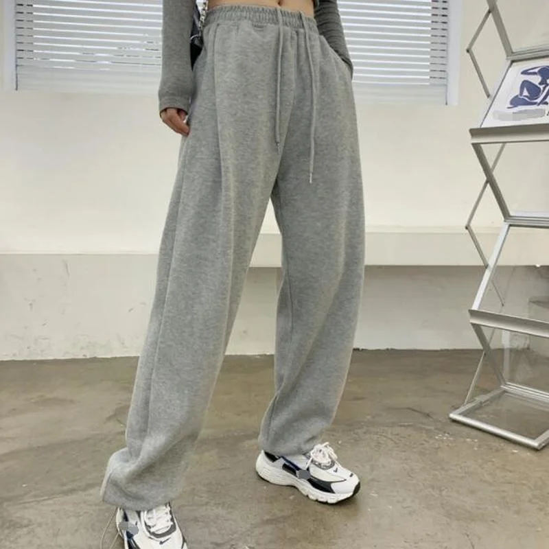 

Осенние брюки, новинка 2022, зимние брюки с высокой талией, женские брюки, повседневные однотонные шаровары, женские брюки с карманами 23144