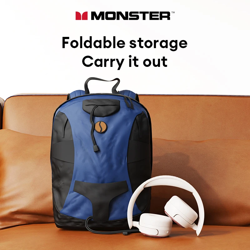 Новые беспроводные наушники Monster MQH08 Bluetooth 5.4, 60 часов, длительный срок службы батареи, игровая гарнитура с шумоподавлением и микрофоном, 40 мм (art.: 3920cc7ed2a5e) - 3920cc7ed2a5e