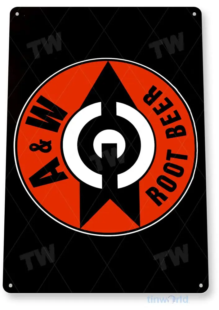 Tinworld жестяной знак A &amp W Root Beer Retro металлический декор магазин аксессуаров для