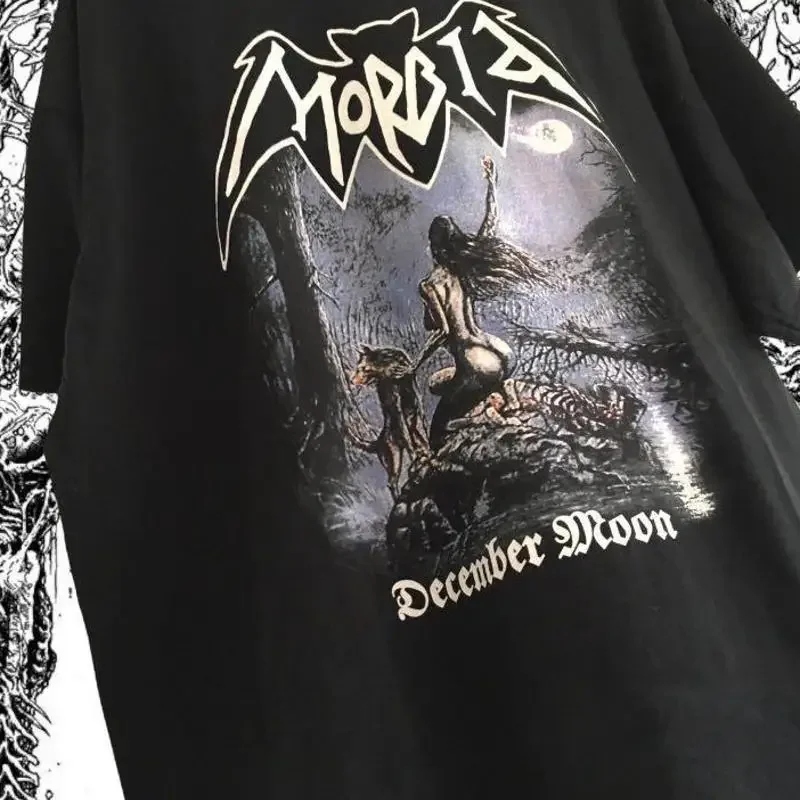 Фото Футболка Morbid Band December Moon, полный размер, от S до 5XL, 8D584