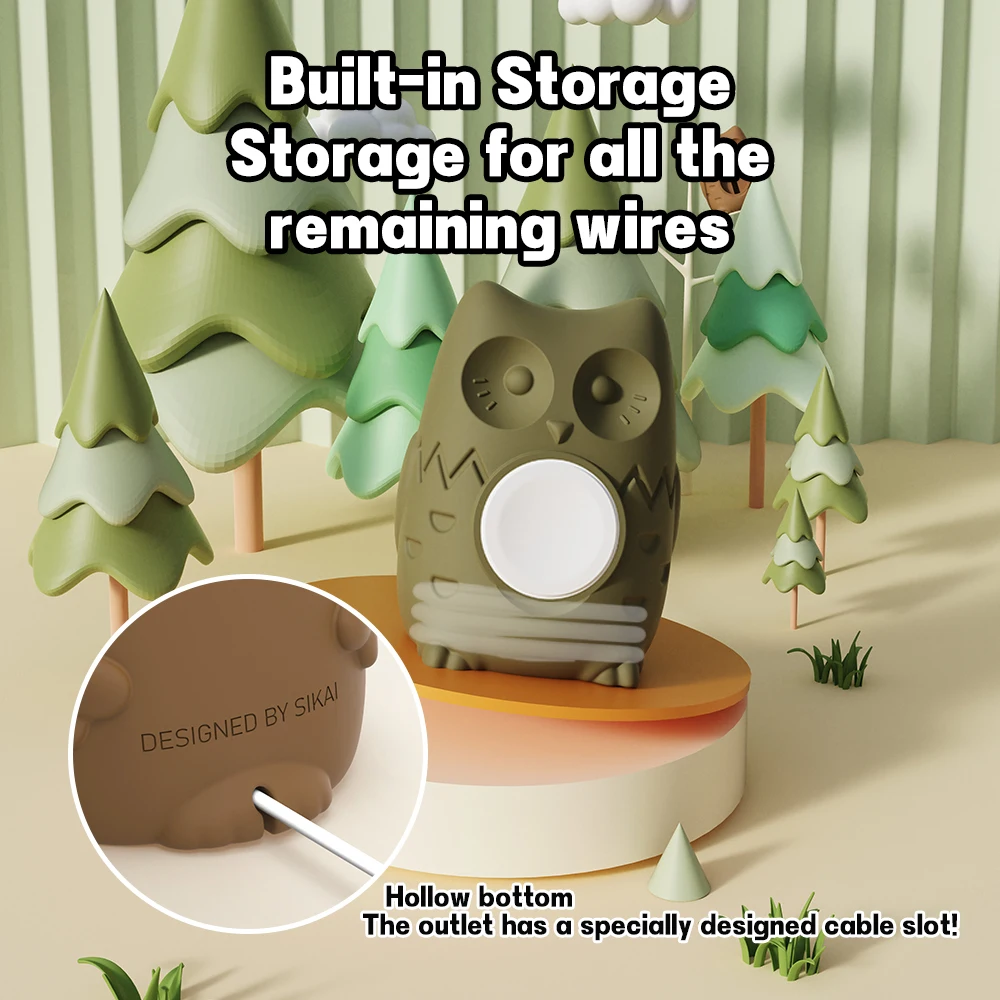 Силиконовая подставка для зарядного устройства Apple Watch 8 7 6 5 4 3 2 SE