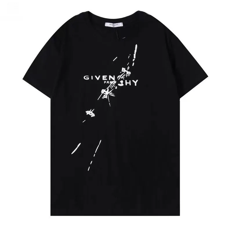 

2022 Spring Summer New Letter Pin Print Casual Fashion Trend Short-Sleeved T-Shirt Men