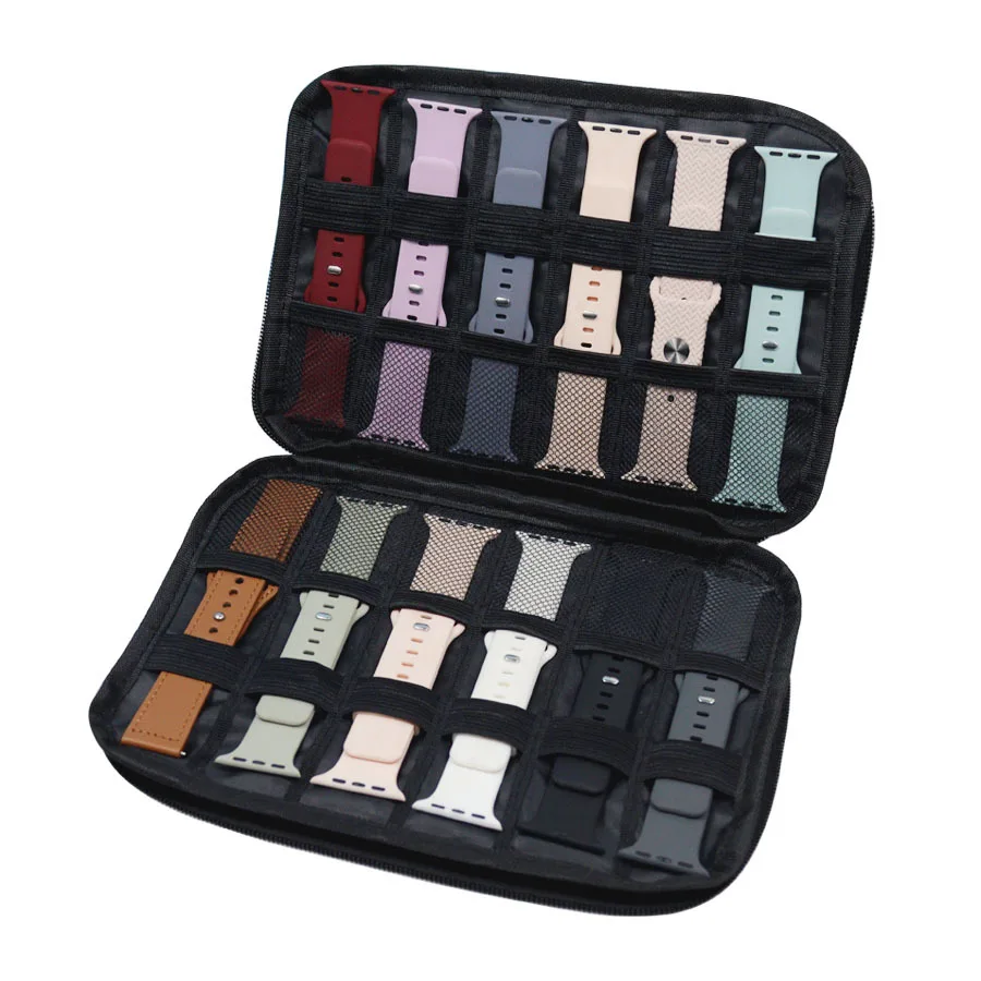 Фото 1 pcs Watch Box For Apple watch band series 10 ultra 2 9 se 8 7 Strap Storage Bag case for samsung galaxy watch 7 6 5 4 active 2 №4