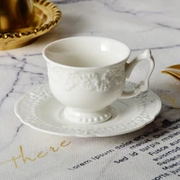 nordique tea cups and saucers luxury coffee small keramik cup coffeeware creative beautiful gift kahve fincanlari kitchen set