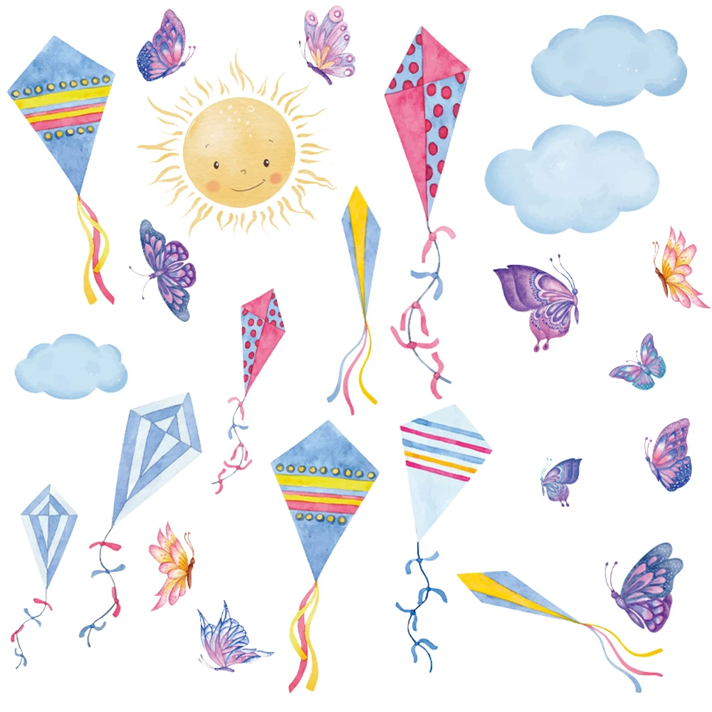 

3D Wall Sticker Self-Adhesive Wall Sticker Waterproof Realistic Butterfly Cloud Sticker DIY Fun Art Nature Wall Decal For Home