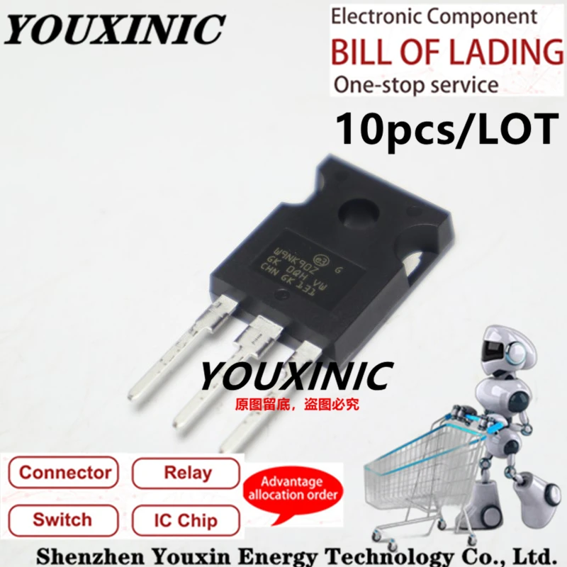 

YOUXINIC 2021+ 100% New Imported Original STW9NK90Z STW9NK90 W9NK90Z TO-247 N-Channel MOS 9A 900V