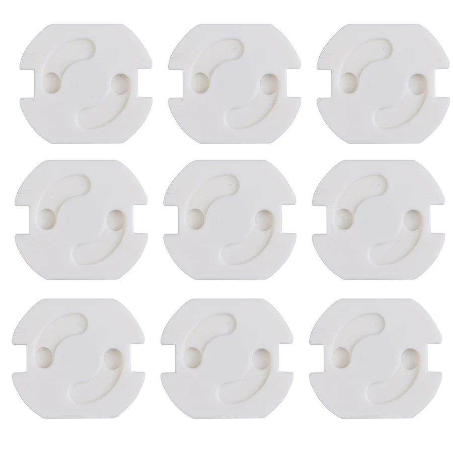

10pcs Electrical Outlet Protection Baby Child EU Power Socket Safety Guard Anti Electric Shock Plugs Protector Rotate Covers