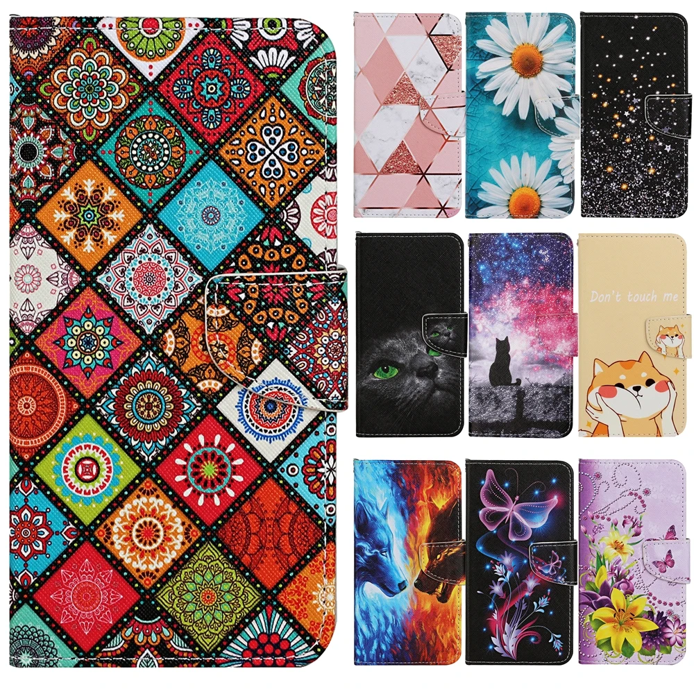 

Galaxi A23 Wallet Phone Case for Samsung Galaxy A23 A13 A03S A53 A33 A73 5G Cases Flower Marble Flip Leather Cover Card Holder