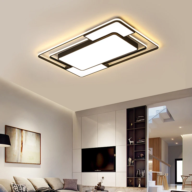 

Led Master bedroom ceiling square lamps postmodern minimalist room balcony study creative