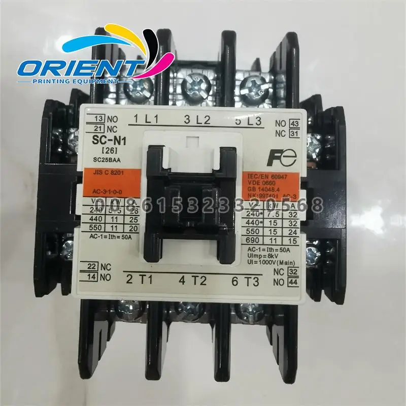 

SC-N1 Magnetic Contactor For Komori SCN1 SC25BAA 220-220V/50HZ 220-240V/60HZ SC25BAA-M22CCC Super Magnet Non-Reversing Contactor