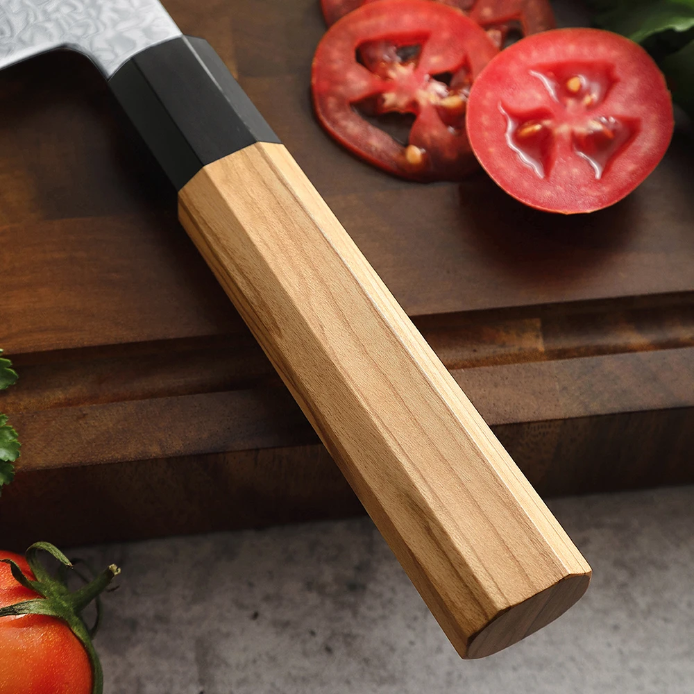 XINZUO 8 7 дюймовый нож для хлеба торта искусственный дамасская сталь