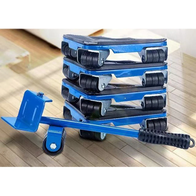

5PCS Heavy Duty Furniture Lifter Hand Tool Set Lifter Slides Wheel Furniture Lifter Lifting Hand Tool Furniture Helper
