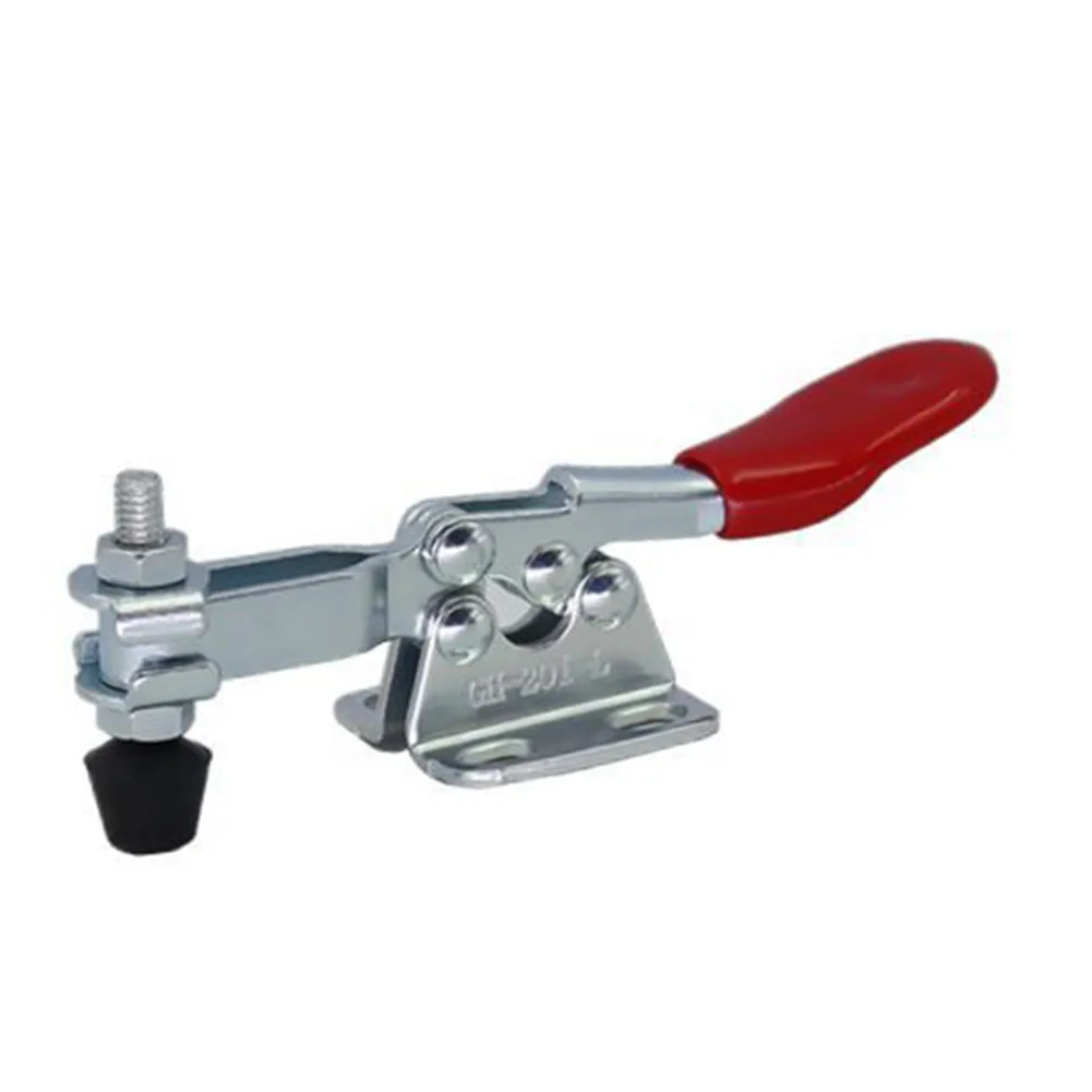 

GH201L Toggle Clamp 4pack Quick Release Tool Fixture Strength of 27Kg 60lbs Perfect for Woodworking Workshop Equipment and More
