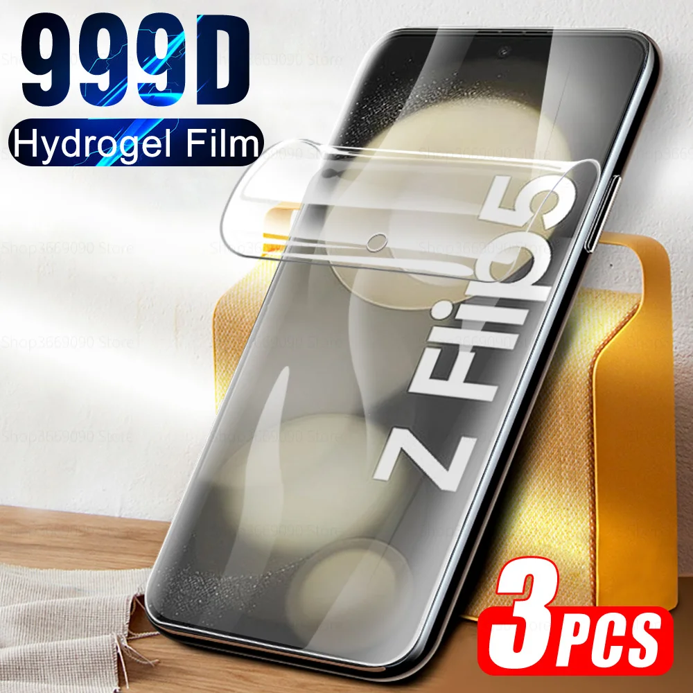 

3pcs Frosted Hydrogel Film For Samsung Galaxy Z Flip5 Samsun Z Flip 5 ZFlip5 ZFlip 5 Matte Screen Protector Soft Protective Film
