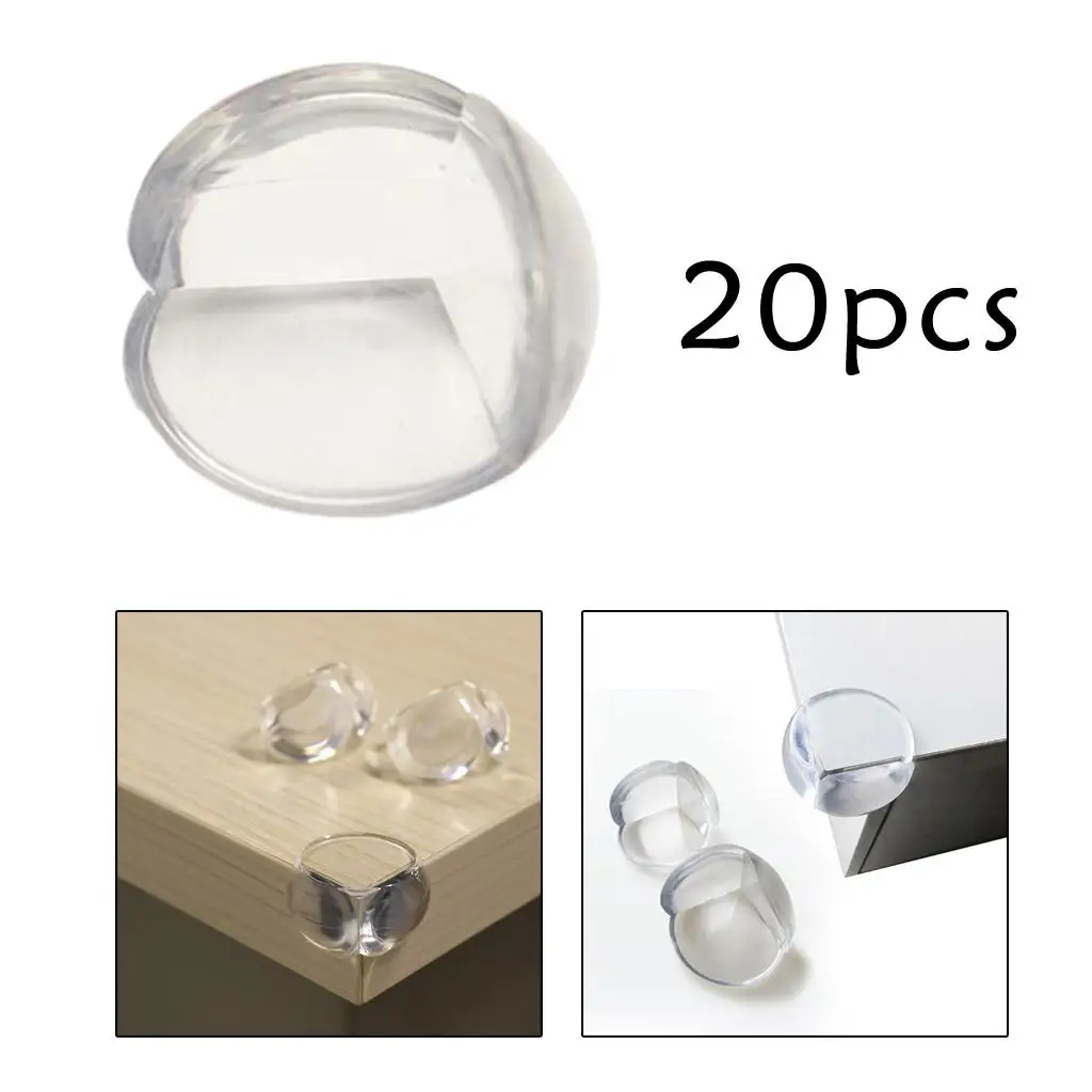 

20 Pieces Clear Corner Protector Thickened Protection Easy to Use for Children