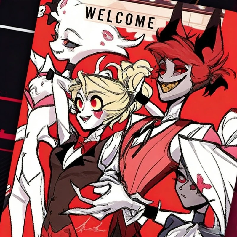 Фото Набор из 50 HD-карточек Hazbin Hotel с аниме-персонажами, 3 дюйма, коллекционный набор фотокарточек для фанатов, подарок, украшение №4