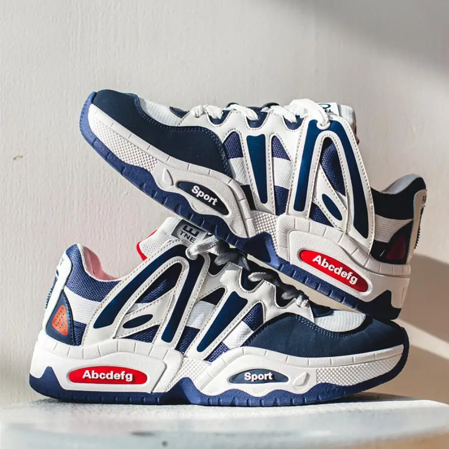 

Кроссовки мужские на платформе, дышащие сетчатые, повседневные беговые кроссовки, Уличная обувь для баскетбола, стиль хип-хоп, модель 2023