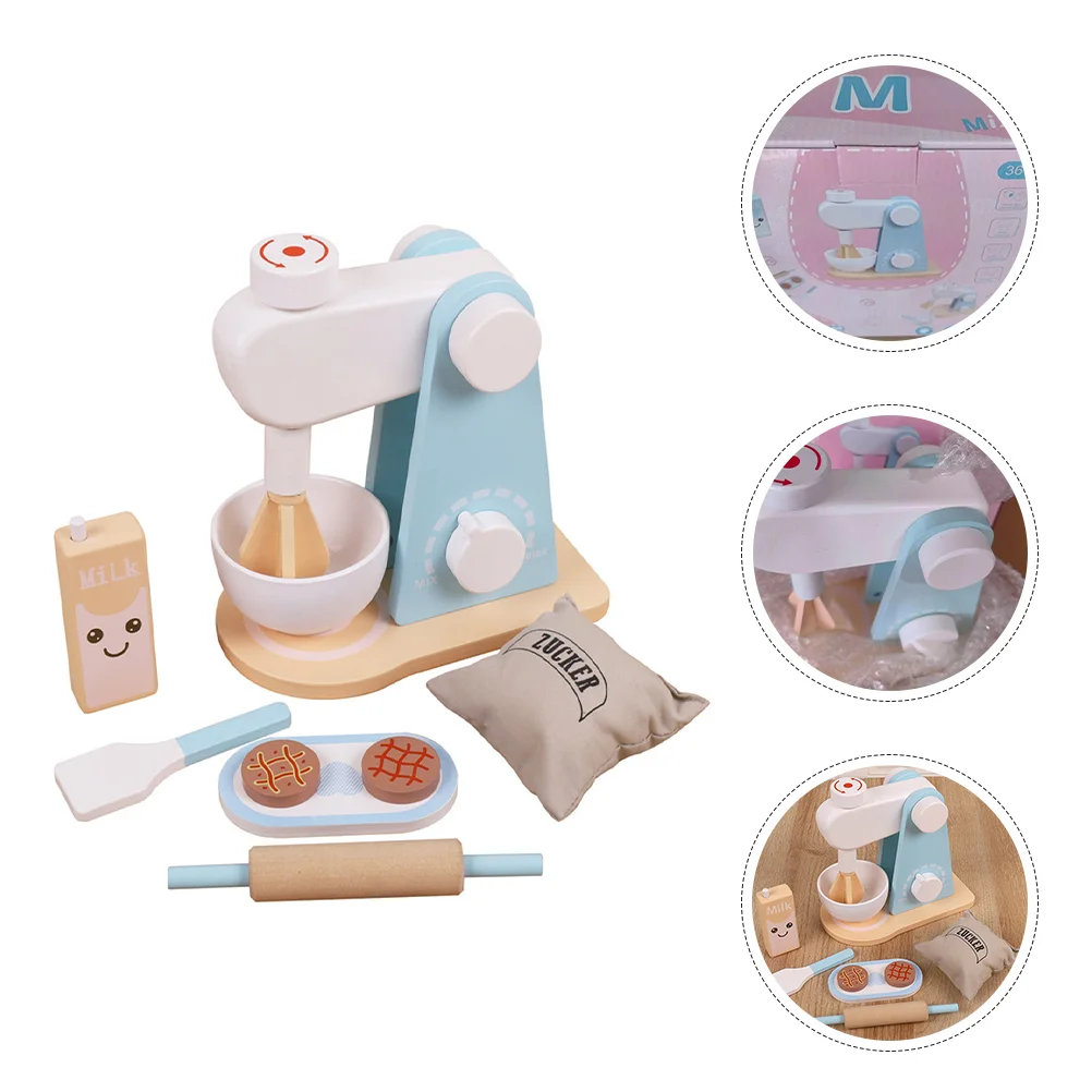 

Bread Maker Machine Birthday Gift Kids Set Small Mixer Toy Kitchen Appliances Cloth Child Cartoon